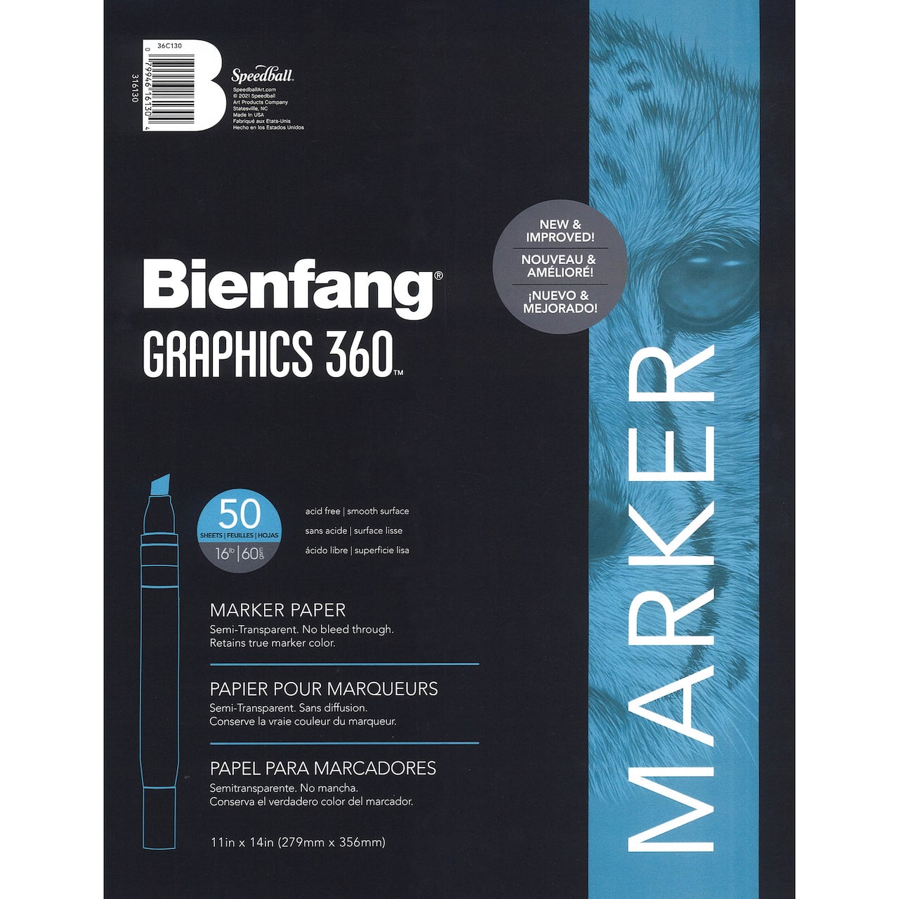 Speedball® Bienfang® Semi-Transparent Marker Paper Pad, 11 x 14